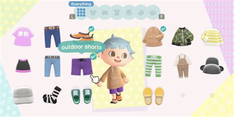 animal crossing changing room clothes.